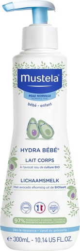 Mustela PN Hydra Bébé Lait Corps 300ml | Sécheresse cutanée - Hydratation