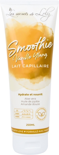 Les Secrets de Loly Smoothie Lait Capillaire Vanille Ylang 250ml | Soins nutritifs et regénérants