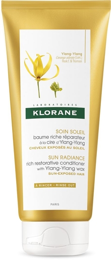 Klorane Baume Riche Réparateur Soin Soleil Cire d&#039;Ylang-Ylang 200ml | Soins nutritifs et regénérants