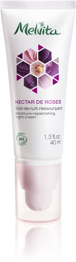 Melvita Nectar Rose Nectar Nuit Ressourcant 40ml | Peau dévitalisée