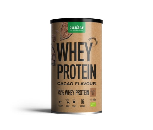 Purasana Whey Protein Cacao 400g | Régimes protéinés
