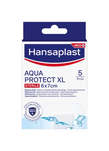 Hansaplast Aqua Protect Mains Strips XL 5 Pièces | Pansements - Sparadraps - Bandes