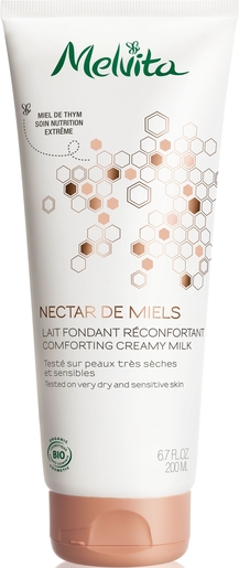 Melvita Nectar de Miels Lait Réconfortant Corps Bio 200ml | Hydratation - Nutrition