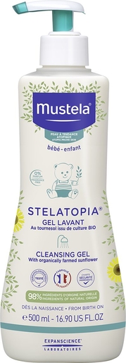 Mustela Stelatopia Gel Lavant PA 500ml | Bain - Toilette