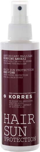 Korres Protection Solaire Vigne Rouge Cheveux 150ml | Protection solaire cheveux 