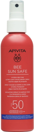 Apivita Hydra Fresh Face &amp; Body Milk Ip50 200ml | Produits solaires