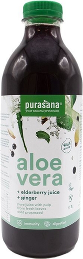Purasana Aloe Vera Jus Elderberry Ginger 1L | Nutrition