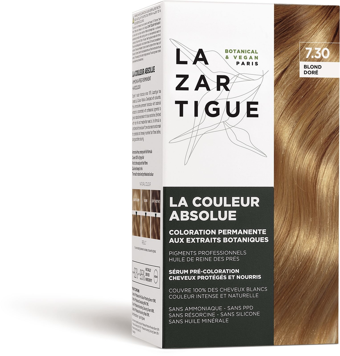 La Couleur Absolue 7.30 Blond Doré ( Coloration permanente aux extrait –  Lazartigue