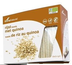 Soria Toasts De Riz Légère Quinoa 25x3,4g | Sans gluten