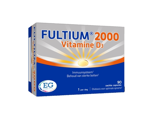 Fultium D3 2000 90 Capsules | Natuurlijk afweersysteem - Immuniteit