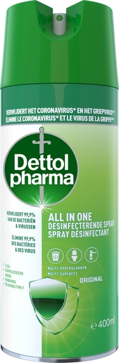 Dettolpharma All in One Spray Désinfectant 400ml | Désinfectants