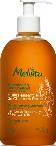 Melvita Shampooing Doux Purifiant Citron Romarain 500ml | Shampooings