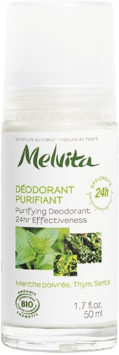 Melvita Déodorant Purifiant 24h Bio 50ml | Déodorants classique