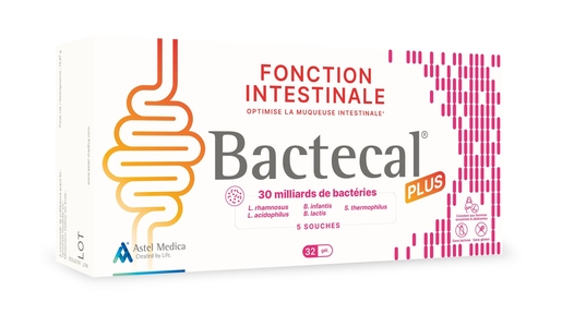 Bactecal Plus 32 Capsules | Flore intestinale