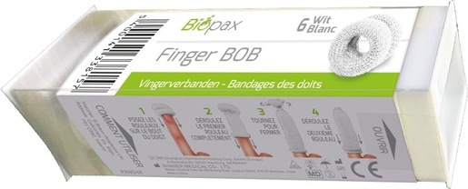 Finger Bob Vingerverband 6 Wit | Verbanden - Pleisters - Banden