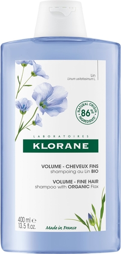 Klorane Shampoo met biolijnzaad 400 ml | Shampoo