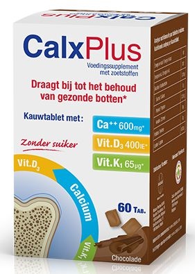 CalxPlus Chocolat 60 Comprimés | Confort osseux - Ostéoporose