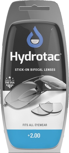 Hydrotac Stick-on Bifocal Lenses +2.00 2 | Lunettes
