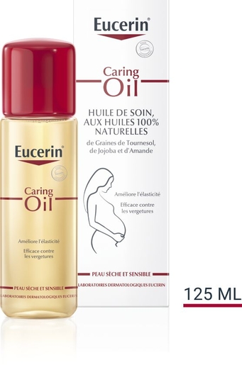 Eucerin pH5 Caring Oil Huile de Soin Peau Sèche et Sensible  125ml | Crèmes et huiles vergetures grossesse