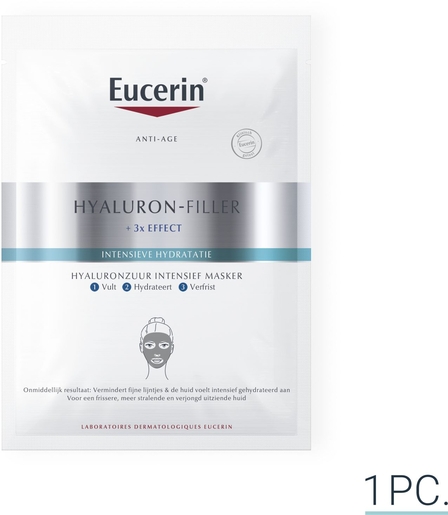 Eucerin Hyaluron-Filler +3x Effect Hyaluronzuur Intensief Masker Intensieve Hydratatie Anti-Age &amp; Rimpels 1pc | Lichaam & gezicht