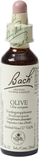 Bach Flower Remedie 23 Olive 20ml | Onverschilligheid