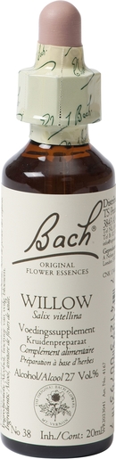 Bach Flower Remedie 38 Willow 20ml | Abattement - Désespoir