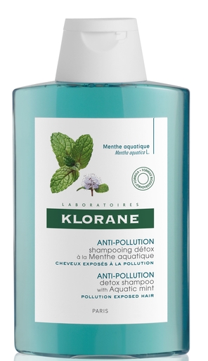 Klorane Shampoing Menthe Aquatique Bio 200ml | Soins nutritifs et regénérants