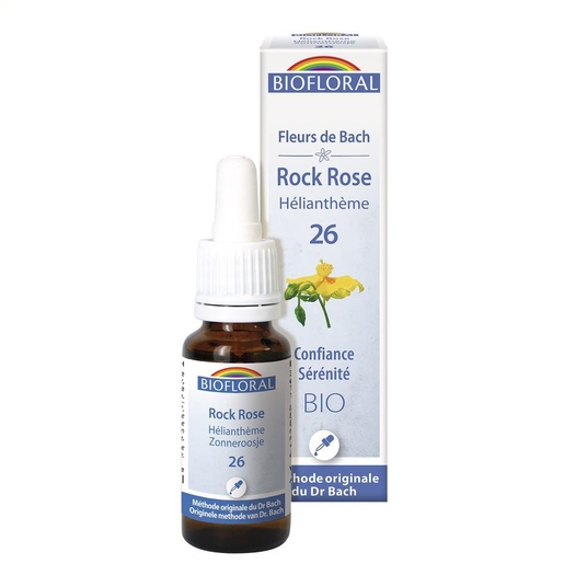 Bachbloesem 26 Rock Rose Bio 20ml Demeter | Angst - Ongerustheid
