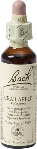 Bach Flower Remedie 10 Crab Apple 20ml | Abattement - Désespoir