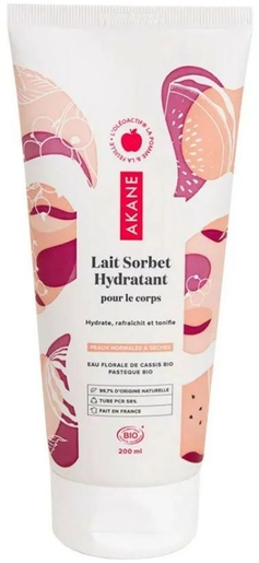Akane Lait Sorbet Hydratant Bio 200ml | Produits Bio