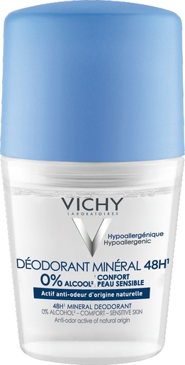 Vichy Déodorant Minéral 48h Roll-on 50ml | Déodorants classique