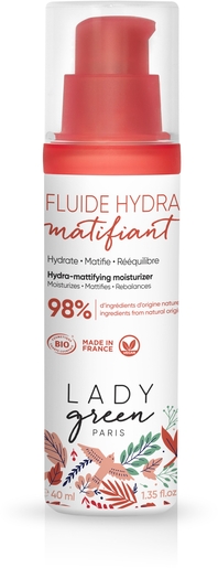 Lady Green Fluide Hydratant Matifiant 40ml | Hydratation - Nutrition