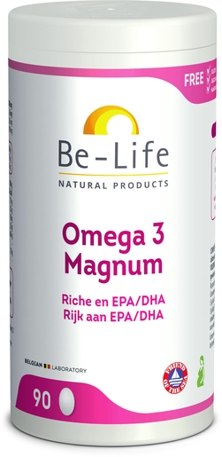 Be-Life Omega 3 Magnum 90 Capsules | Bloedsomloop