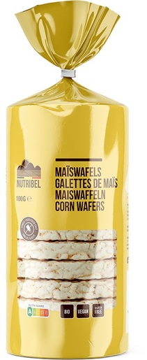 Nutribel Maïswafels Bio Glutenvrij 100 g | Voor diabetici