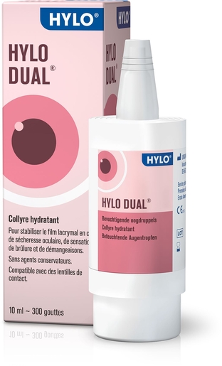Hylo-Dual Gouttes Oculaires 10ml | Sécheresse oculaire