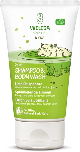 Weleda Shampoo &amp; Bodywash 2en1 Citron Vert150ml | Shampooings