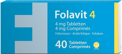 Folavit 4mg 40 tabletten | Vitamine B