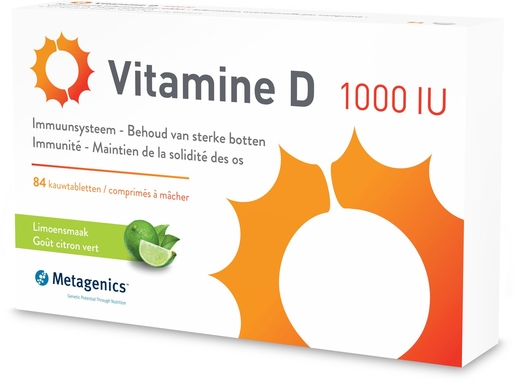 Vitamine D 1000IU 84 Kauwtabletten | Vitaminen D