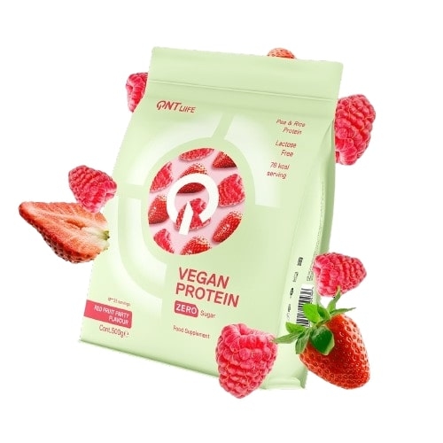 QNT Protéine Végan Fruits Rouges 500g | Régimes protéinés