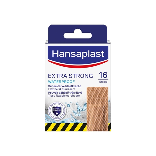 Hansaplast Extra Strong 16 Pleisters Waterproof | Verbanden - Pleisters - Banden