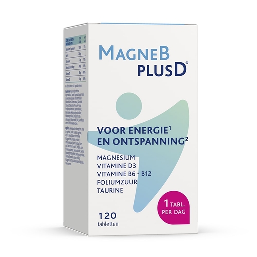 Magne B Plus D 120 Tabletten Nieuwe Formule | Vermoeidheid - Herstel