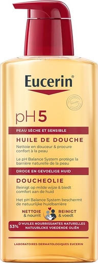 Eucerin pH5 Huile de Douche Peau Sèche et Sensible avec pompe 400ml | Nos Best-sellers