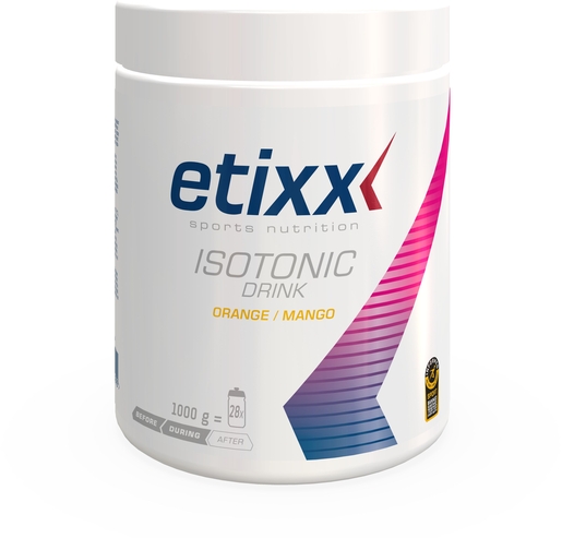 Etixx Isotonic Powder Sinaasappel-Mango 1kg | Doorzettingsvermogen