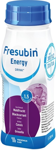 Fresubin Energy Drink Cassis 4x200ml | Nutrition orale