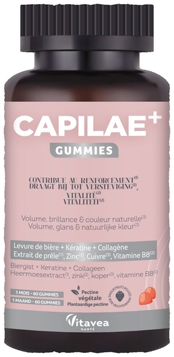 Vitavea Capilae+ 60 Gummies | Haaruitval - Gebroken nagels