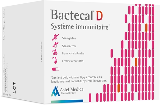 Bactecal D Système Immunitaire 90 Capsules | Calcium - Vitamines D