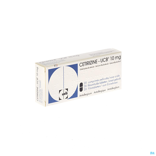 Cetirizine UCB 10mg 20 Tabletten | Huid