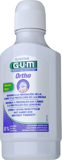 GUM Ortho Bain de Bouche 300ml | Soins des prothèses et appareils