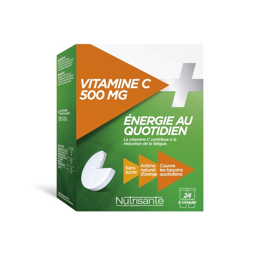 Vitamine C 500mg 24 Comprimés à Croquer | Vitamine C