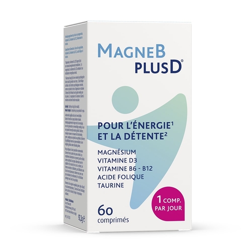 Magne B Plus D 60 Comprimés | Calcium - Vitamines D